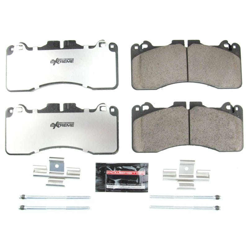PowerStop — PowerStop - Z26 Performance Carbon-Fiber Ceramic Brake Pads with Hardware Kit