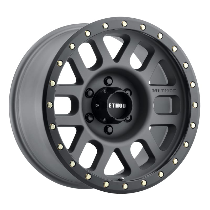 Method Wheels — Method MR309 Grid 17x8.5 0mm Offset 6x5.5 108mm CB Titanium/Black Street Loc Wheel