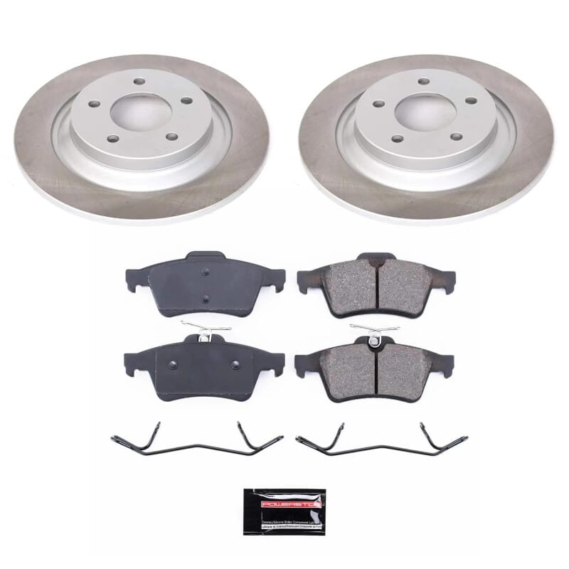 PowerStop — Semi-Coated Rotor and Low-Dust Ceramic Brake Pad Kit