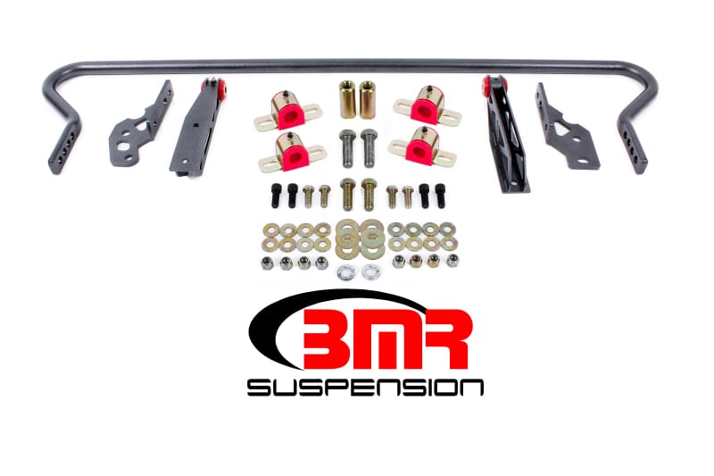 BMR Suspension — Sway Bar Kit With Bushings, Rear, Adjustable, Hollow 25mm