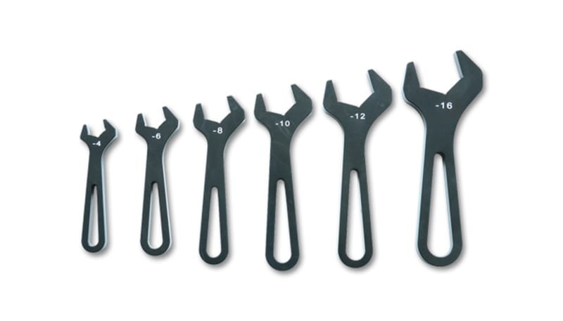 Vibrant — Vibrant Aluminum Wrench Set Set of 6 (AN-4 to AN-16)
Setof6ANAlumWrenches
6pcsANAlloyWrenches
Hose End Wrench