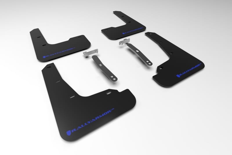 Rally Armor — Black Mud Flap/Blue Logo