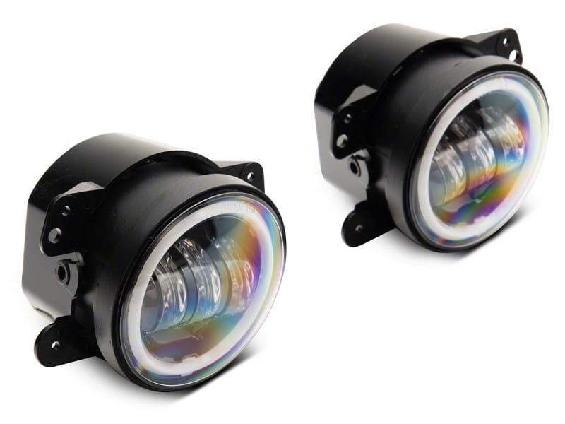 Raxiom — Raxiom 07-18 Jeep Wrangler JK Axial Series Halo LED Fog Lights- Amber
Lights