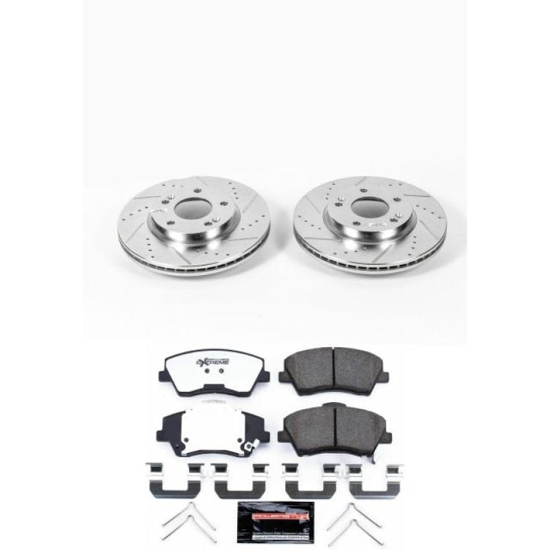 PowerStop — Z36 Truck and SUV Carbon-Fiber Ceramic Brake Pad and Drilled & Slotted Rotor Kit