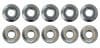 Moroso — Moroso 5/16in-24 Serrated Zinc Flange Nut - 10 Pack