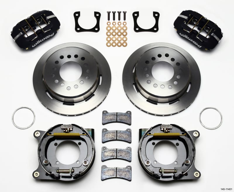 Wilwood — KIT,REAR,DISC/DRUM,12 BOLT SPECIAL,2.75/ 2.81 OFF,1PC 11.00,BLACK POWDER COAT