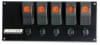 Moroso — Moroso Rocker Switch Panel - Flat Surface Mount - LED - 3-3/8in x 8in - Five On/Off Switches
