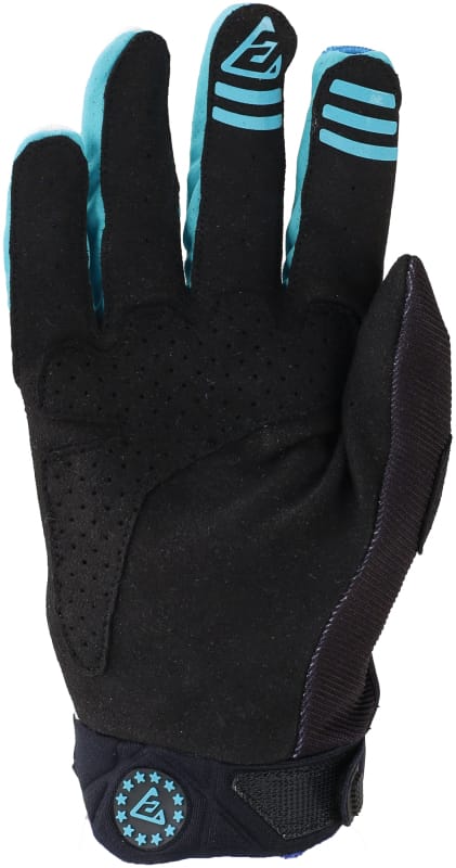 Answer — 25 Peak Flo Glove, Black/Blue/White, Youth M