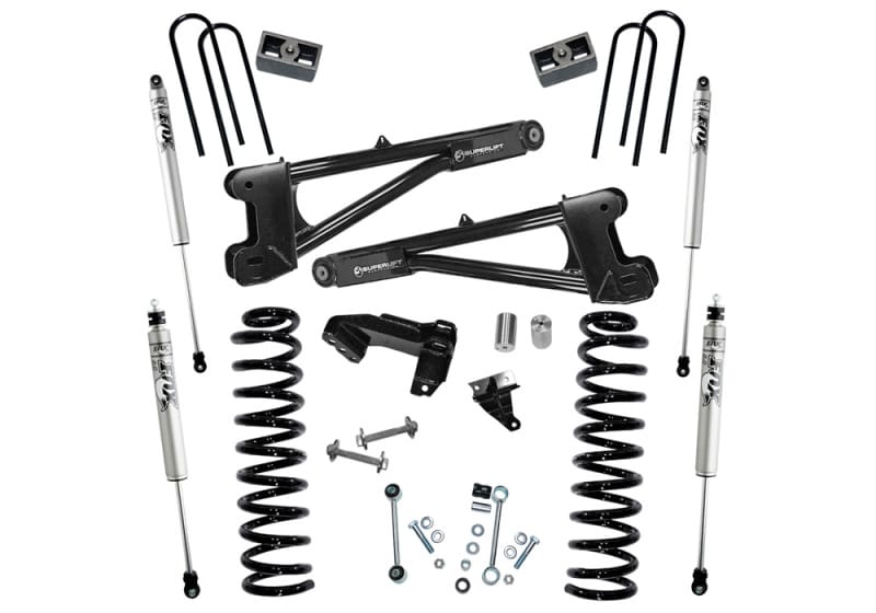 Superlift — 4" Lift Kit w/ FOX Shocks - 11-16 F250/350 4WD Diesel w/ Replacement Radius Arms
4in. Lift Kit w/FOX Shocks-11-16 F250/350 4WD Diesel w/Replacement Radius Arms
