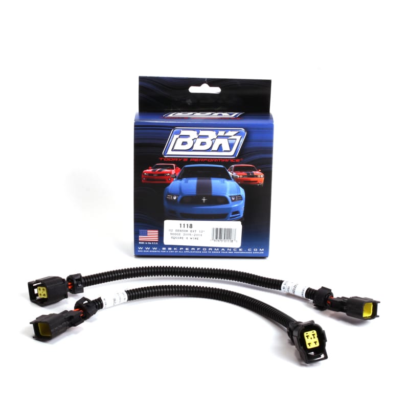 BBK — 2005-2024 DODGE FRONT O2 SENSOR EXTENSIONS 4 PIN SQUARE STYLE - 12" (PAIR)
O2 Sensor Wire Extension Harness