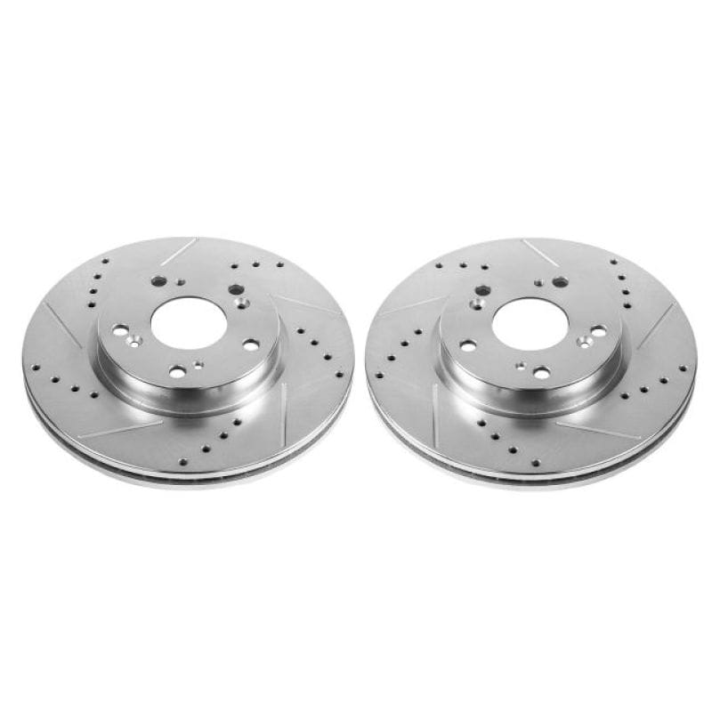 PowerStop — PowerStop Evolution Performance Drilled, Slotted & Plated Brake Rotor Pair