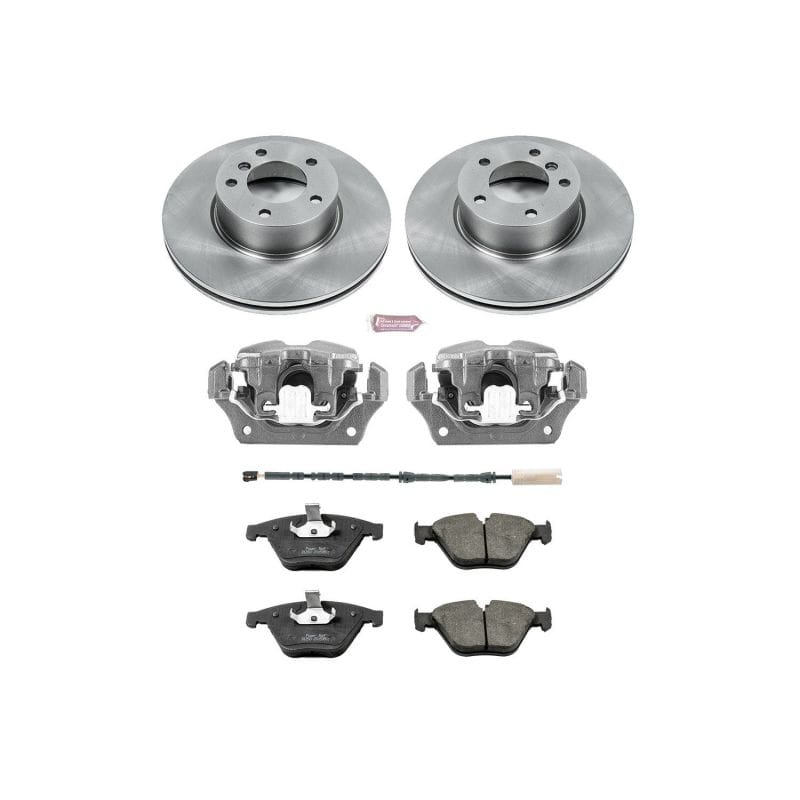 PowerStop — OE Stock Replacement Low-Dust Ceramic Brake Pad, Rotor and Caliper Kit