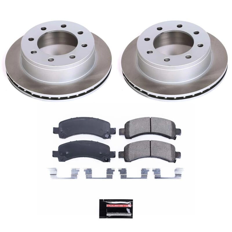 PowerStop — Semi-Coated Rotor and Low-Dust Ceramic Brake Pad Kit