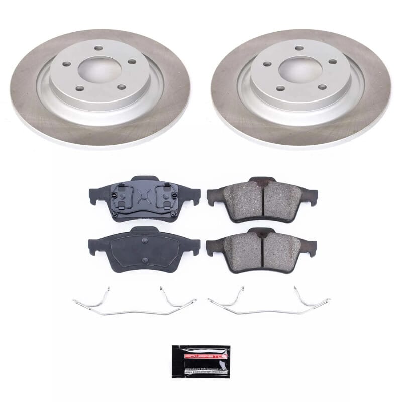 PowerStop — Semi-Coated Rotor and Low-Dust Ceramic Brake Pad Kit