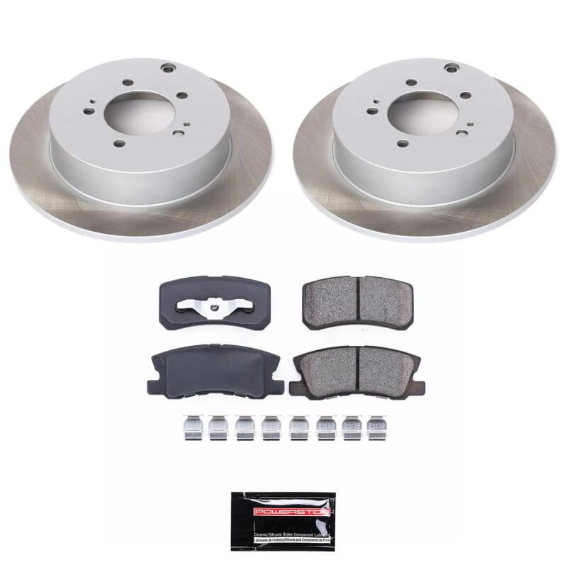 PowerStop — Semi-Coated Rotor and Low-Dust Ceramic Brake Pad Kit