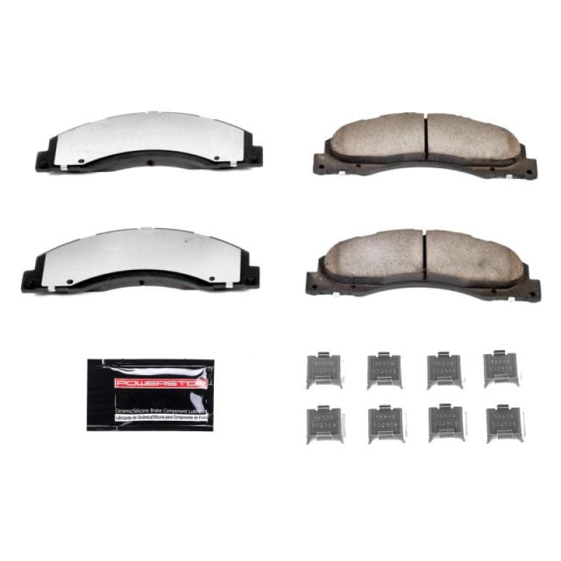 PowerStop — PowerStop - Z36 Truck and SUV Carbon-Fiber Ceramic Brake Pads with Hardware Kit