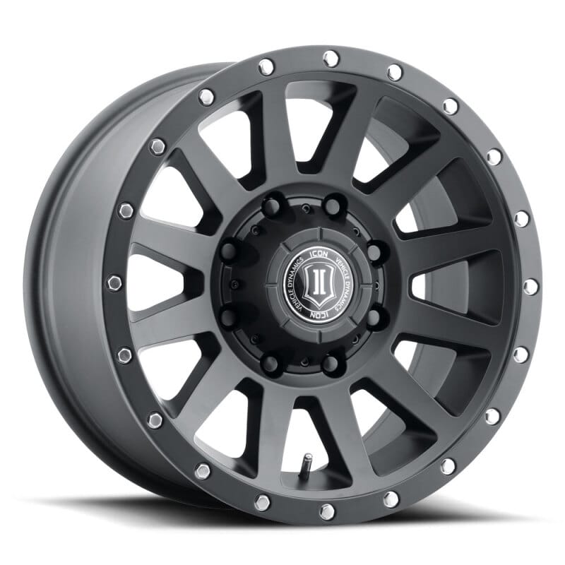 ICON — ICON ALLOYS COMPRESSION HD SAT BLK  - 18 X 9 / 8 X 6.5 / 12 MM / 5.5" BS
ICON ALLOYS COMPRESSION HD SAT BLK - 18 X 9 / 8 X 6.5 / 12 MM / 5.5" BS