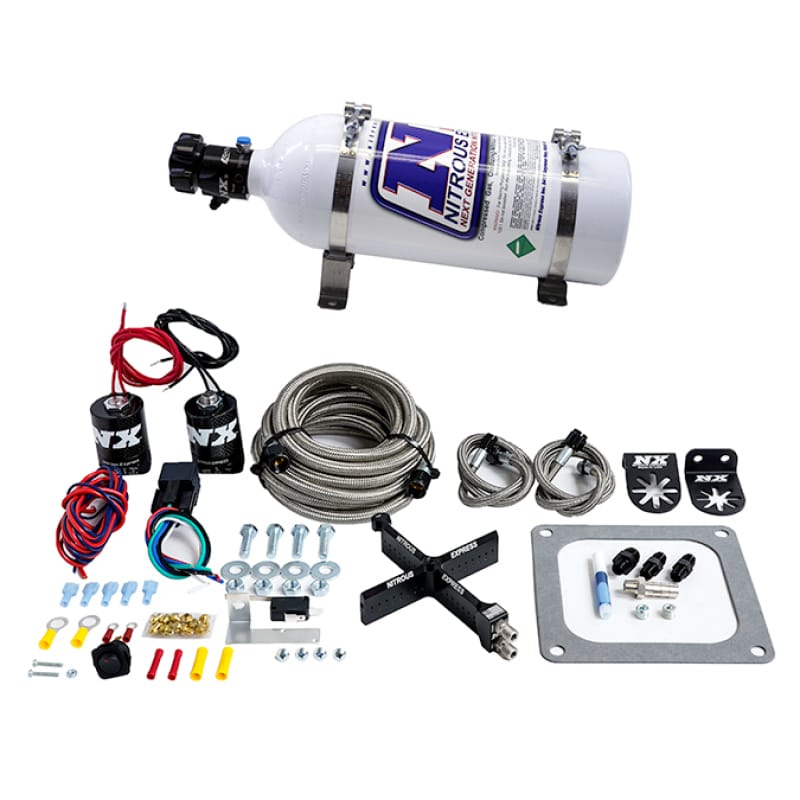 Nitrous Express — Nitrous Express 4500 Covert Crossbar Plate System Stage 6 50-300HP (5lb Bottle)
Injection System Kit