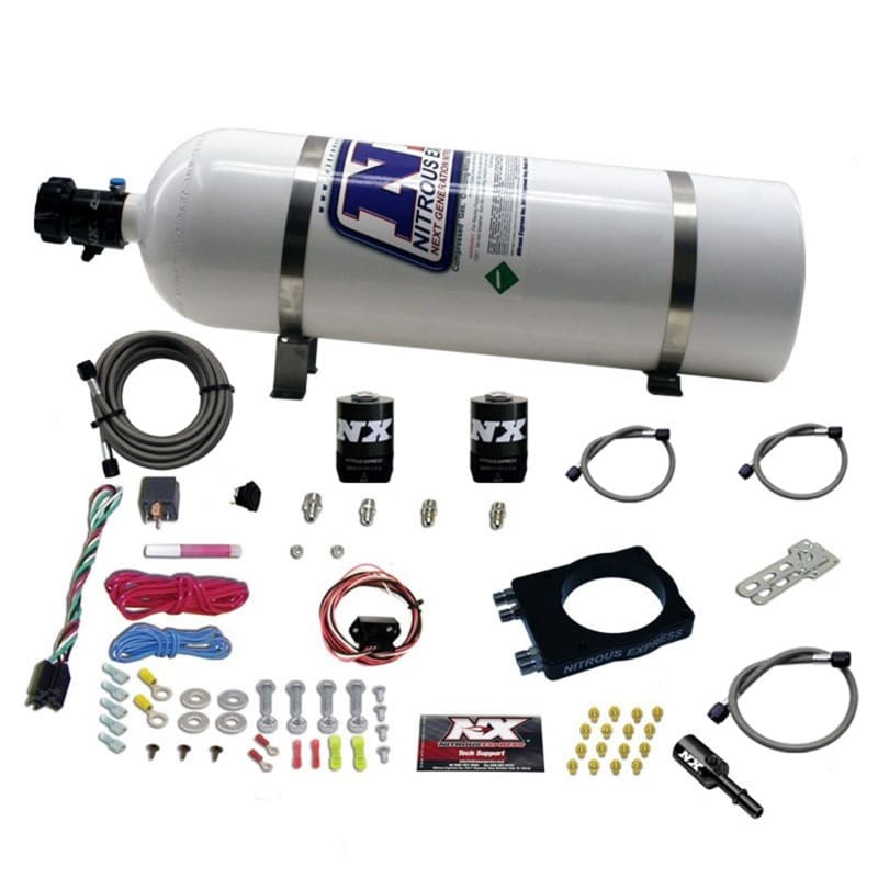 Nitrous Express — DODGE HEMI PLATE SYSTEM (50-400HP) W/ 15LB BOTTLE
Nitrous Oxide Injection System Kit