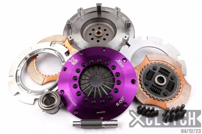 XCLUTCH — Clutch Kit Inc Chromoly Flywheel; 8" Twin Sprung Ceramic Clutch Discs