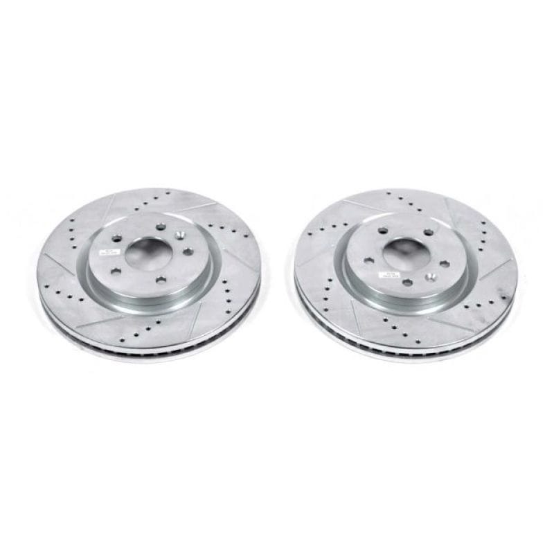PowerStop — PowerStop Evolution Performance Drilled, Slotted & Plated Brake Rotor Pair
