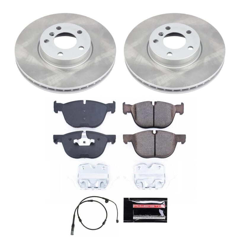 PowerStop — Semi-Coated Rotor and Low-Dust Ceramic Brake Pad Kit