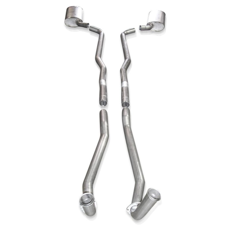 Stainless Works — Stainless Works Catback Dual Long Chambered Mufflers Factory Connect