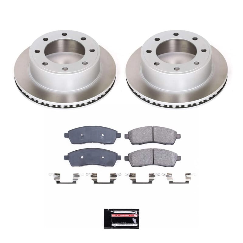 PowerStop — Semi-Coated Rotor and Low-Dust Ceramic Brake Pad Kit