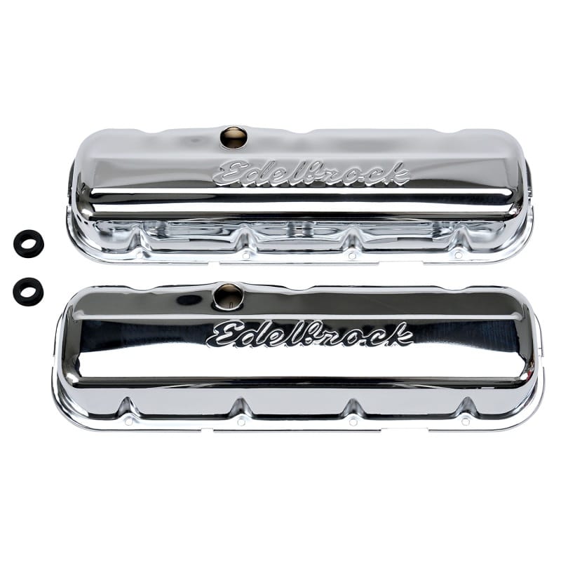Edelbrock — Signature Series Valve Covers, Chrome, Low Profile, Chevrolet 396-502, '65-Later
Signature Series Valve Cover