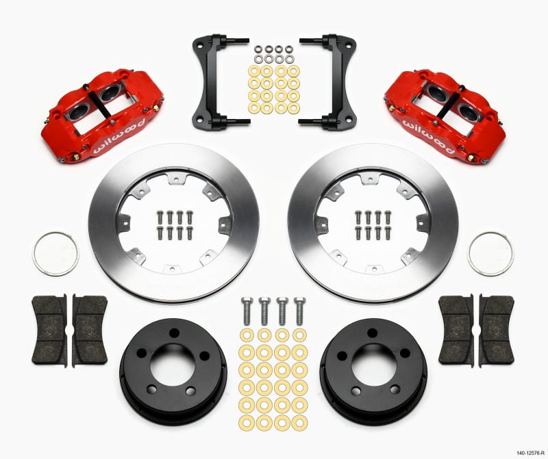 Wilwood — KIT,FRONT JEEP WRANGLER YJ 87-89,12.19x 1.10 ROTOR,VENTED,RED