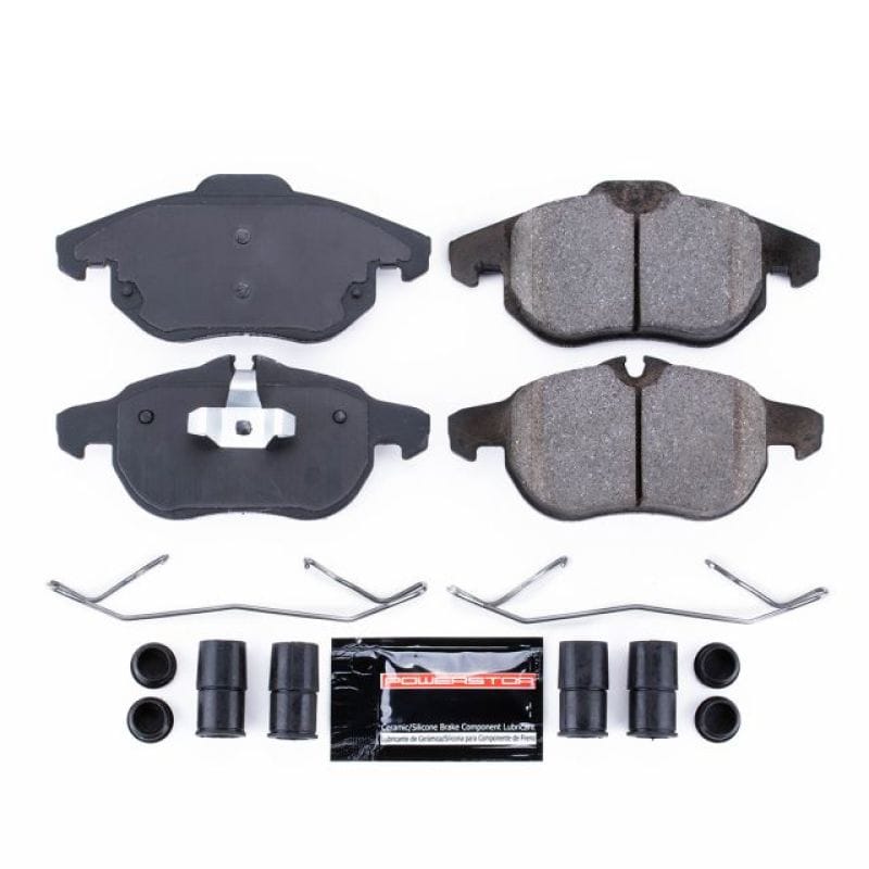 PowerStop — PowerStop - Z23 Daily Driver Carbon-Fiber Ceramic Brake Pads with Hardware Kit