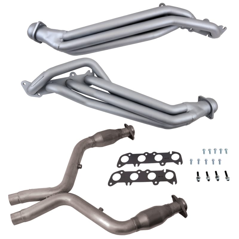 BBK — 11-14 MUSTANG 5.0 1-7/8 LONG TUBE HEADERS PLUS MID PIPE (TITANIUM CERAMIC)
Long Tube Exhaust Header w/Catted Mid X Pipe