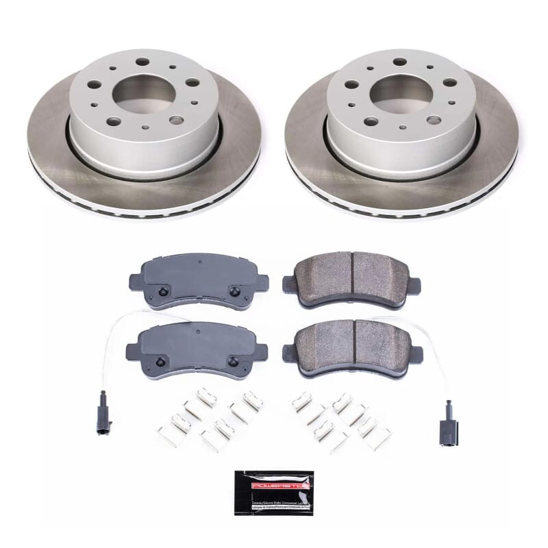 PowerStop — Semi-Coated Rotor and Low-Dust Ceramic Brake Pad Kit