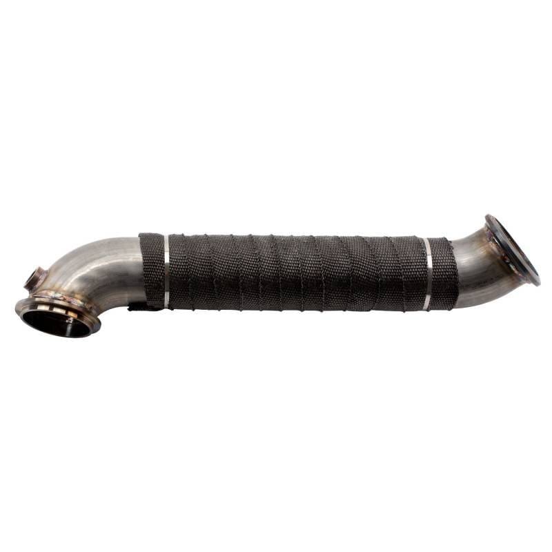 Wehrli — Down Pipe (V-band Style), 3in., for 2011-2015 Duramax LML, Stainless