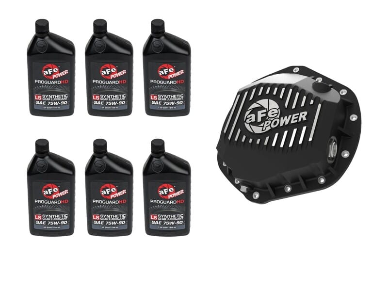 aFe — aFe POWER Front & Rear Diff GUARD Package w/ Oil