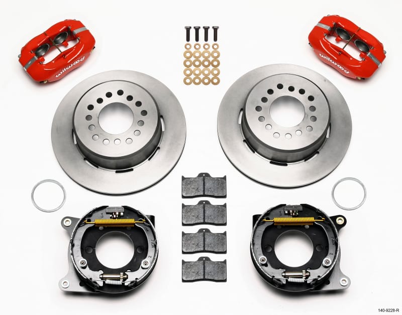 Wilwood — KIT,REAR,DISC/DRUM,05,8.8,2.66 OFFSET 1PC,RED