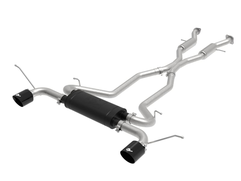 aFe — Vulcan Series 3 IN 304 Stainless Steel Cat-Back Exhaust System Black
