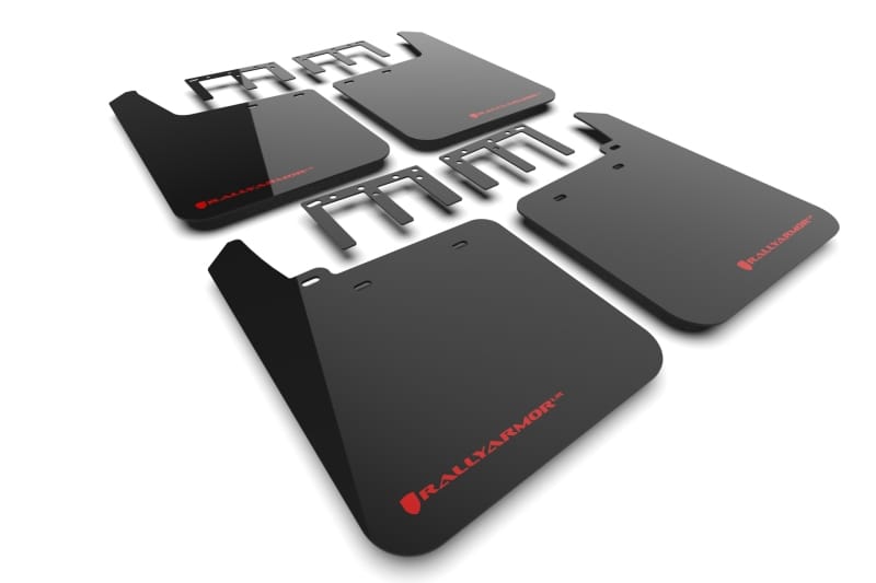 Rally Armor — Black Mud Flap/Red Logo
