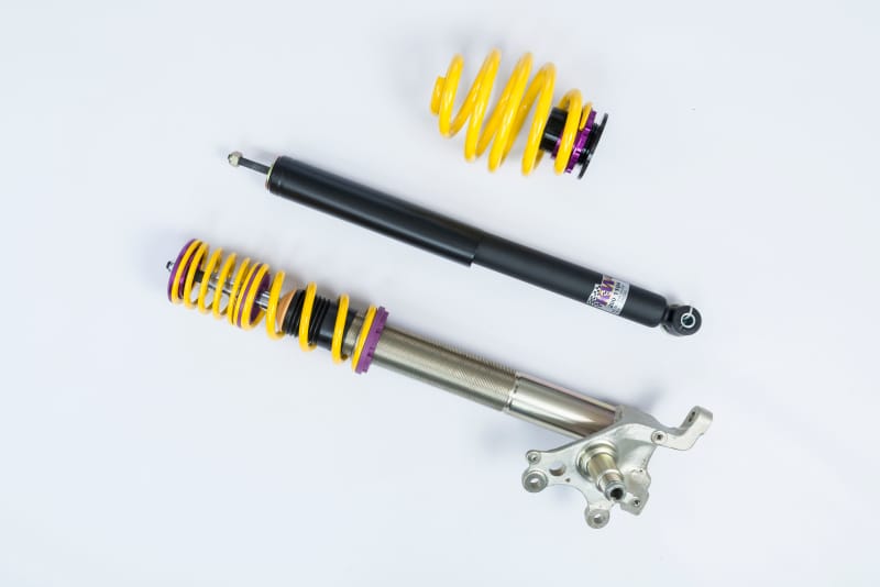 KW — Height adjustable stainless steel coilover system with pre-configured damping
KW COILOVER KIT V1 - 102200BV