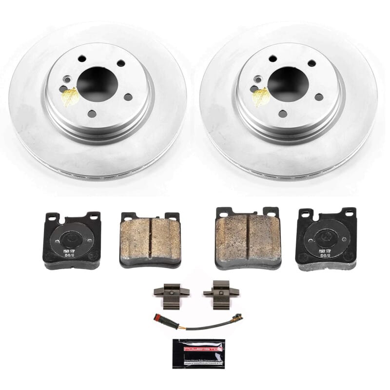 PowerStop — Genuine Geomet Coated Rotor and Carbon-Fiber Ceramic Brake Pad Kit