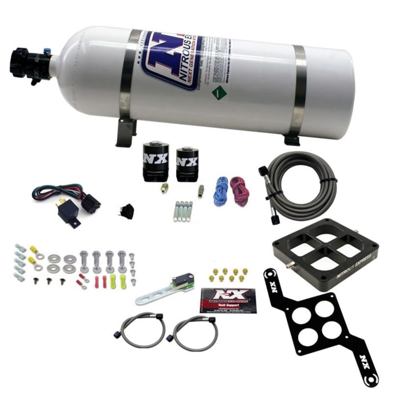 Nitrous Express — DOMINATOR SINGLE ENTRY BILLET CROSSBAR, RNC (250-750HP) W/15LBBOTTLE
Nitrous Oxide Injection System Kit