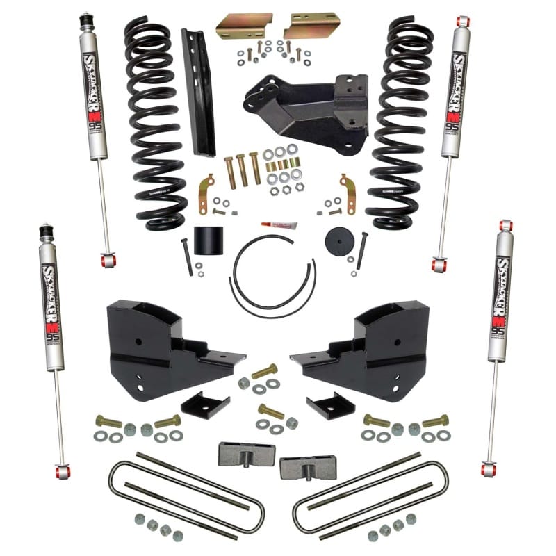 Skyjacker — 4 in. Suspension Lift Kit with Front Coils; Rear Blocks;/M95 Monotube Shocks.