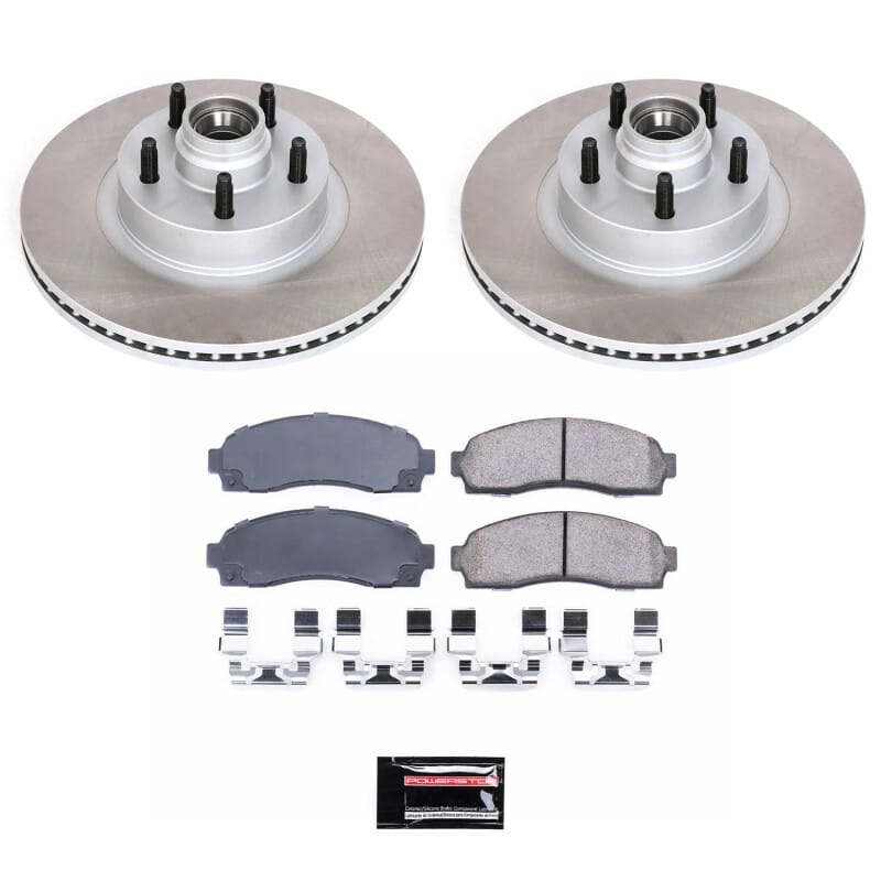 PowerStop — Semi-Coated Rotor and Low-Dust Ceramic Brake Pad Kit