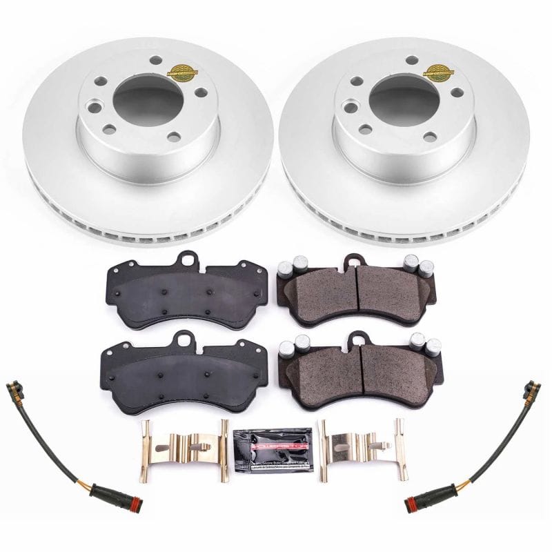 PowerStop — Genuine Geomet Coated Rotor and Carbon-Fiber Ceramic Brake Pad Kit