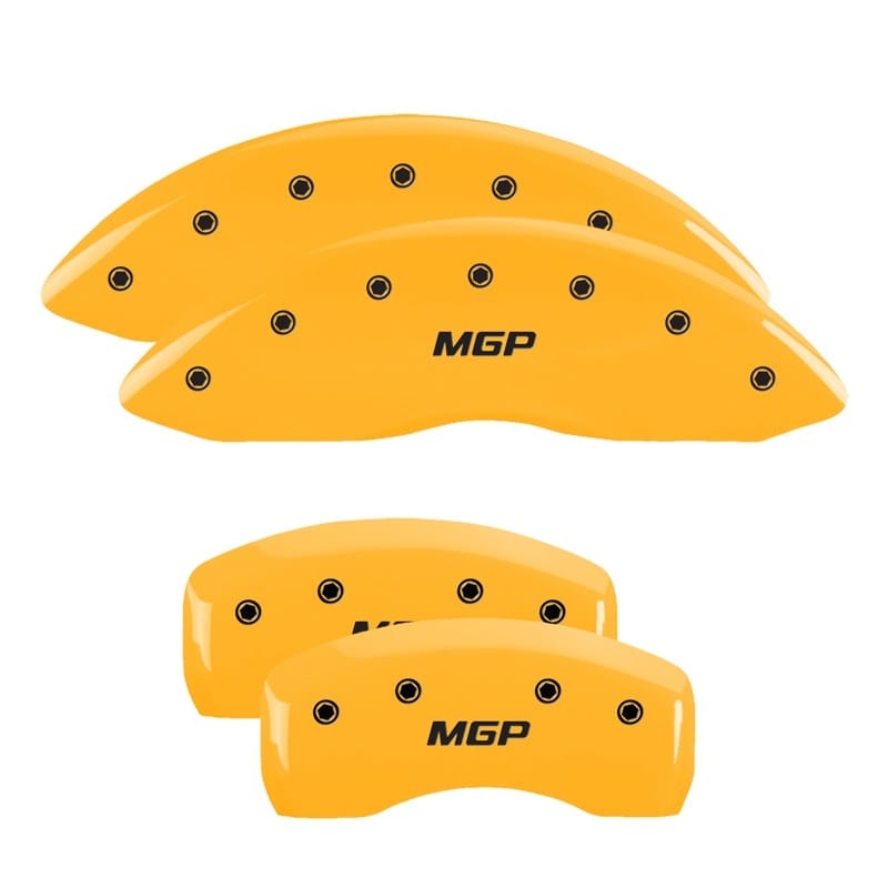 MGP — MGP 4 Caliper Covers Engraved Front & Rear MGP Yellow finish black ch
Caliper Covers