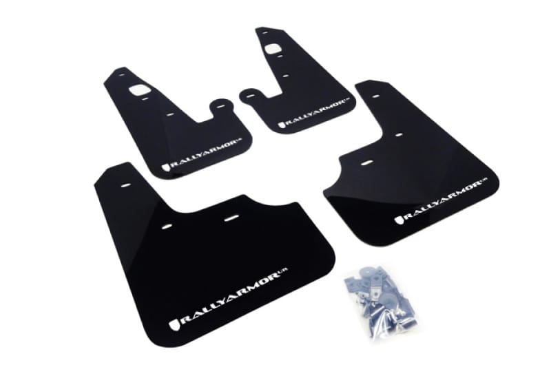 Rally Armor — Black Mud Flap/White Logo