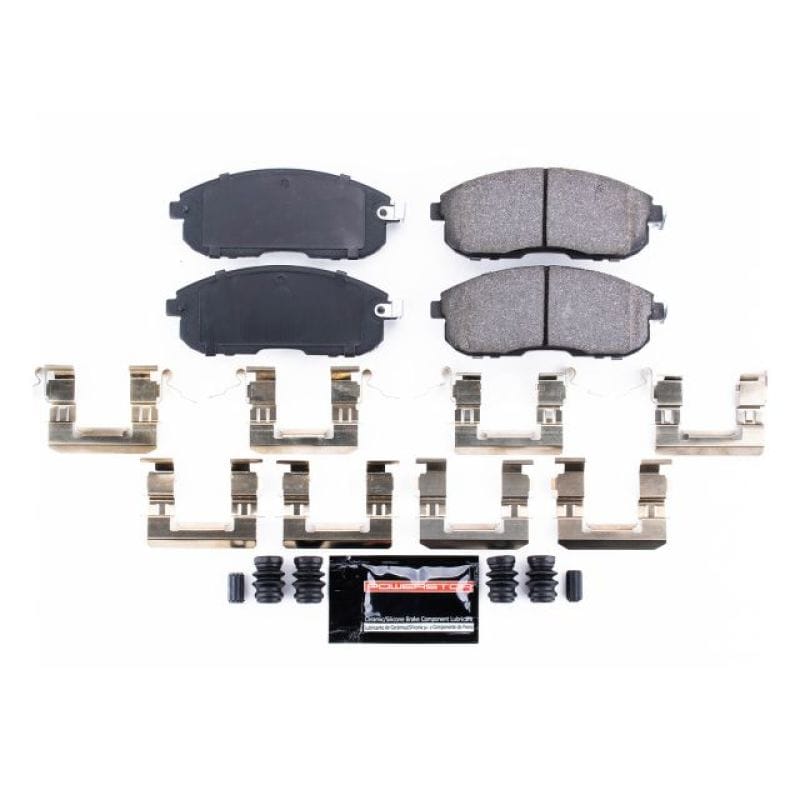 PowerStop — PowerStop - Z23 Daily Driver Carbon-Fiber Ceramic Brake Pads with Hardware Kit