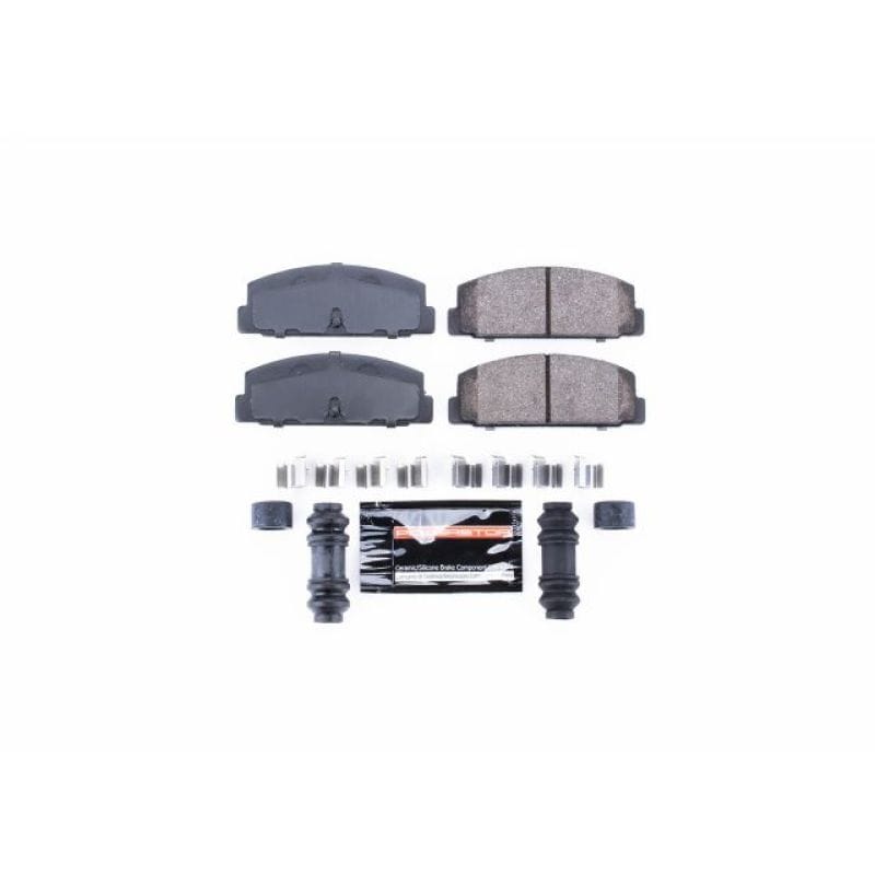 PowerStop — PowerStop - Z23 Daily Driver Carbon-Fiber Ceramic Brake Pads with Hardware Kit