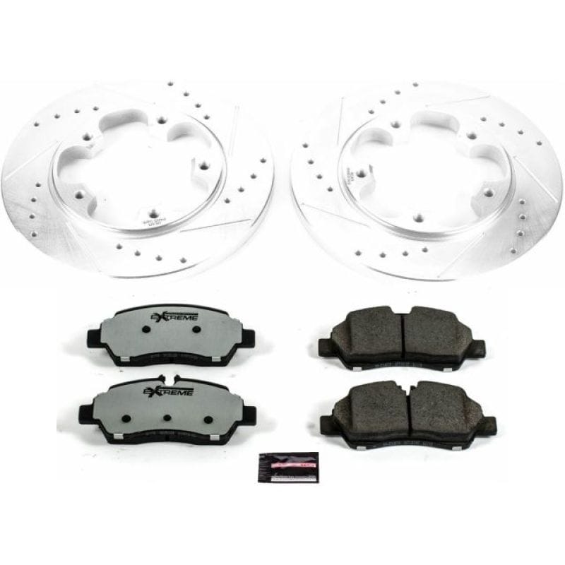 PowerStop — Z36 Truck and SUV Carbon-Fiber Ceramic Brake Pad and Drilled & Slotted Rotor Kit