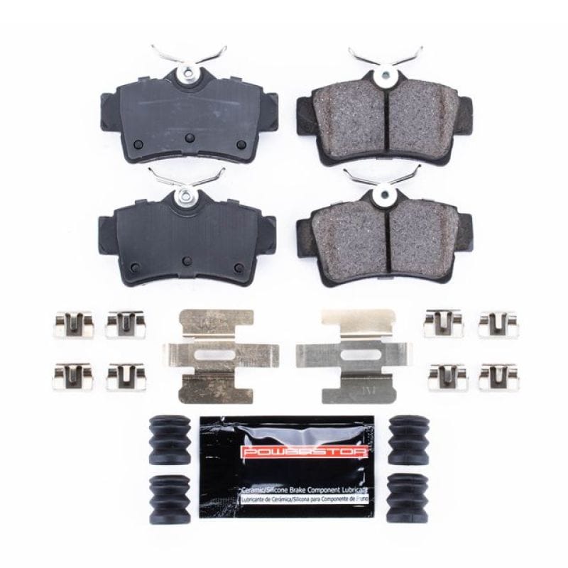 PowerStop — PowerStop - Z23 Daily Driver Carbon-Fiber Ceramic Brake Pads with Hardware Kit